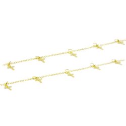 Pulseira Pingente Cruz em Ouro 18 Kilates � 25456